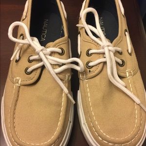 Little boys size 1 Nautica shoes